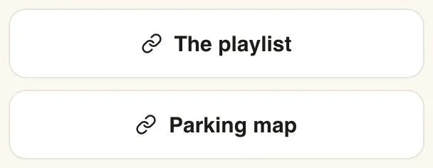 The link buttons as guests see them